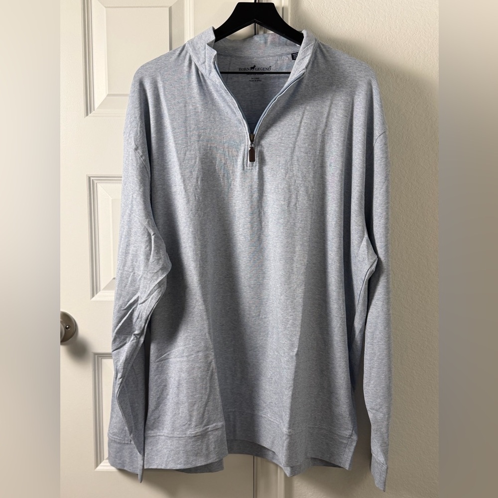 Horn Legend Quarter Zip Pullover – Men’s 2XL – Light Blue – NWOT